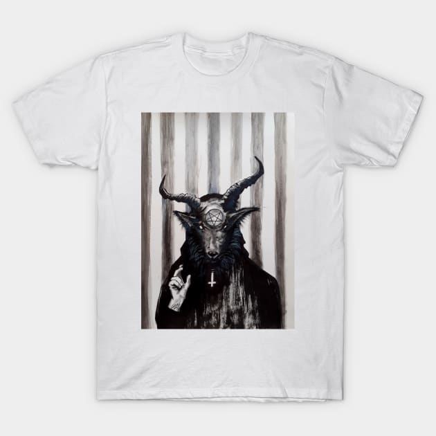 Baphomet Redeemer T-Shirt by zombierust